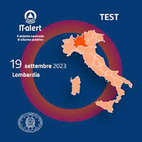 IT-alert Regione Lombardia: test sistema